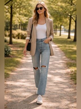 AGOLDE 90’s Mid Rise Loose Fit Jeans – “Fall Out” Wash | Distressed |